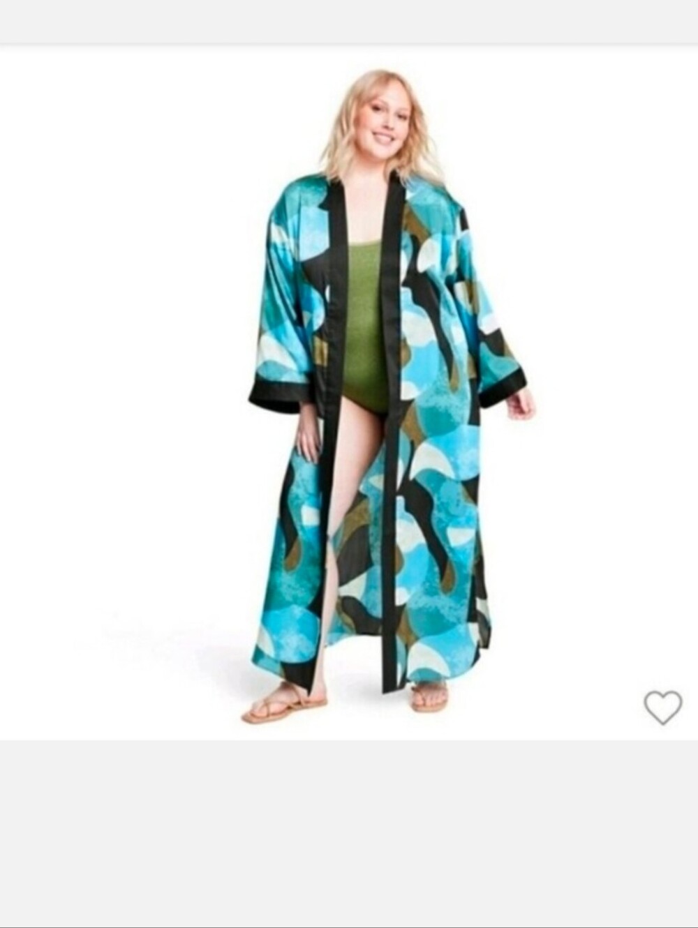 Fe Noel x Target   Abstract Print  Robe /Swim Cover Up